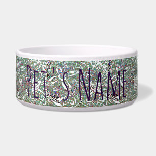 Funky Abstract Floral Patterned Bowl