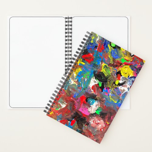 Funky Abstract Joyful Colorful Notebook