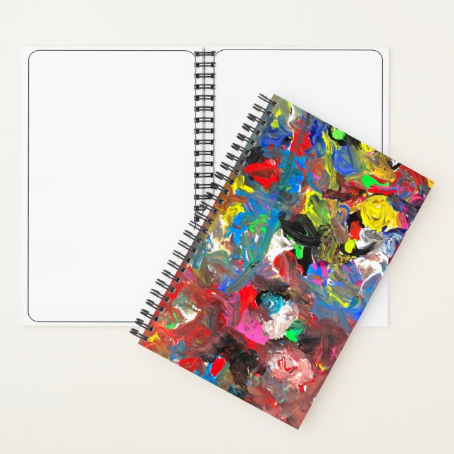 Funky Abstract Joyful Colorful Notebook (Inside)