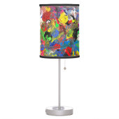 Funky Abstract Joyful Colorful Table Lamp (Left)