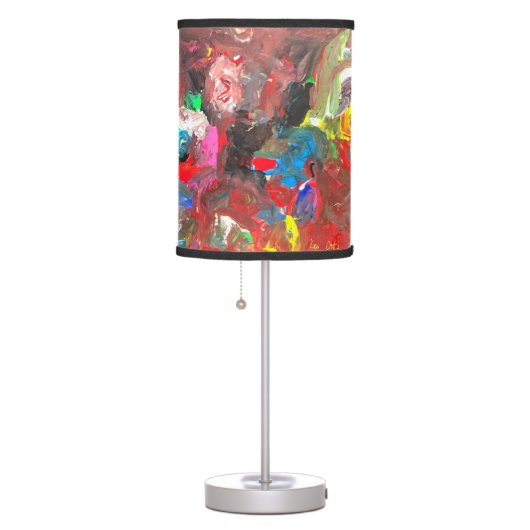 Funky Abstract Joyful Colorful Table Lamp (Right)