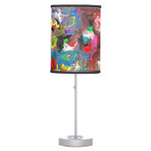 Funky Abstract Joyful Colorful Table Lamp (Front)