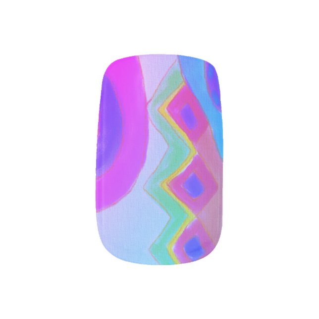 Funky Abstract Nail Art (Left Thumb)