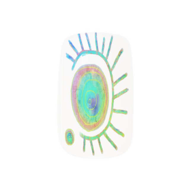 Funky Abstract Nail Art (Left Thumb)