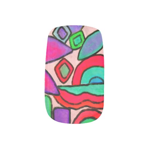 Funky Abstract Nail Art