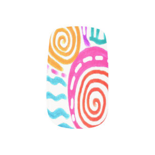 Funky Abstract Nail Art