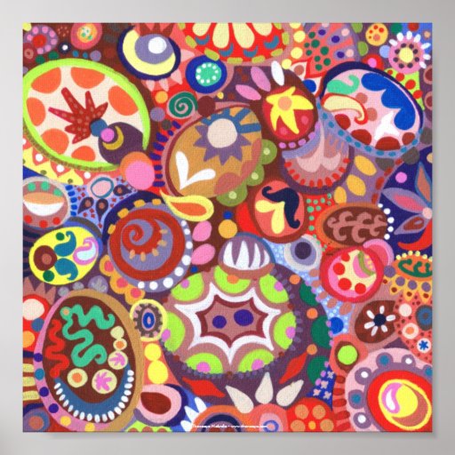 Funky Abstract Poster or Fine Art Print | Zazzle