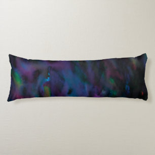Funky abstract smokey purples water color body pillow