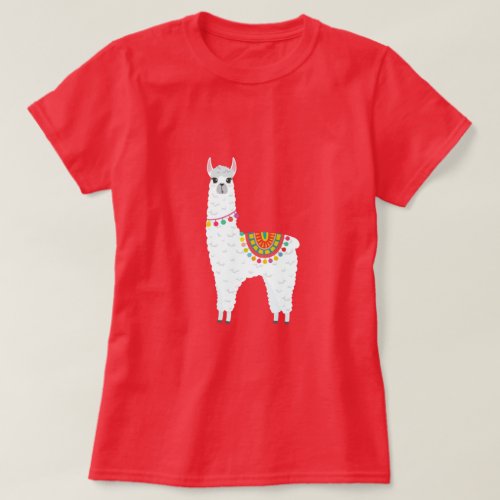 Funky Alpaca llama drama cute animal T_Shirt