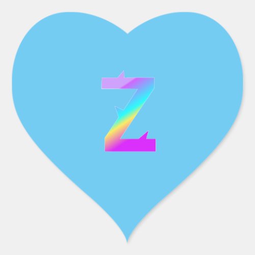 Funky Alphabet letter Z sticker