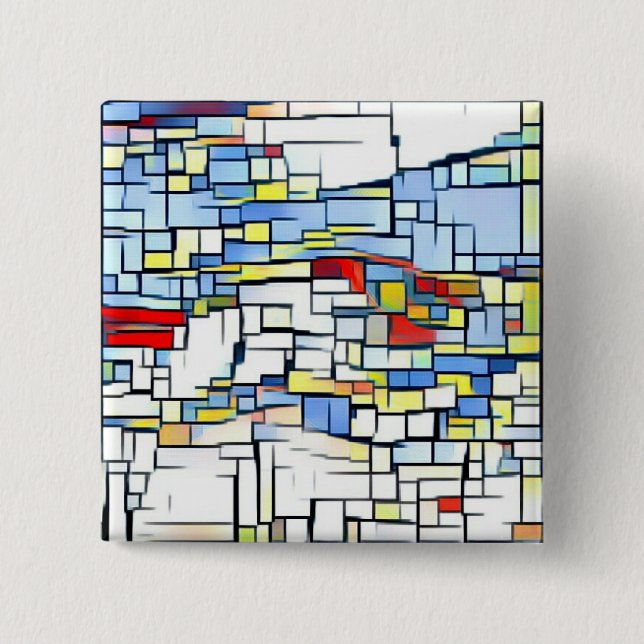 Funky Art Badge Button (Front)