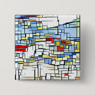 Funky Art Badge Button