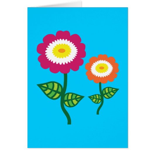Funky Art Flowers Cards (Front)