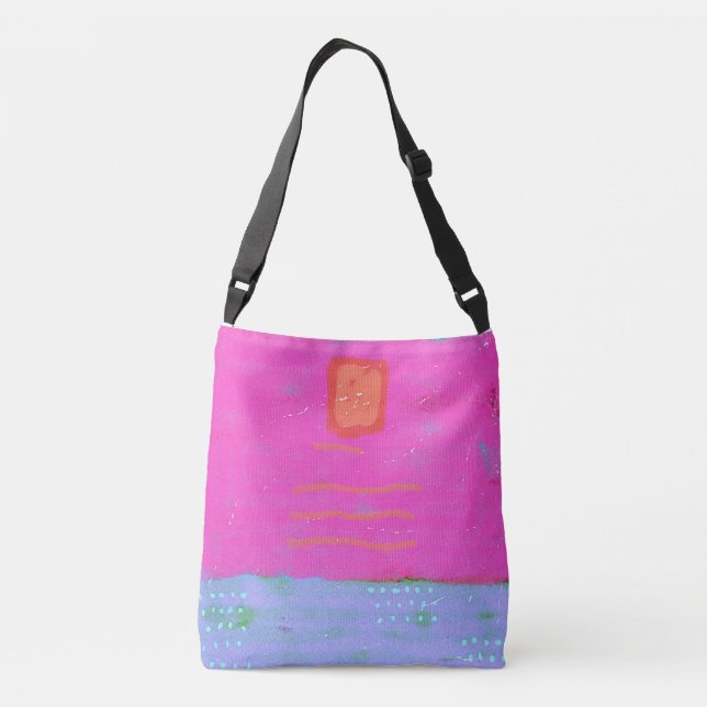 Funky Art to Carry Crossbody Bag (Back)