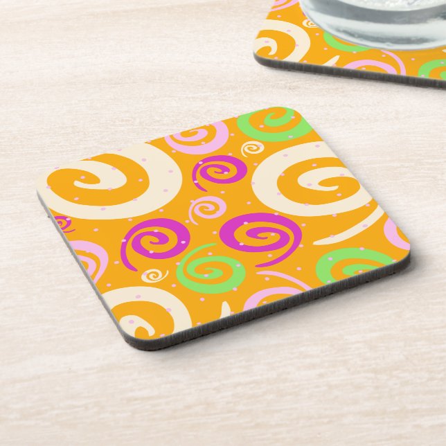 Funky background, coaster (Left Side)