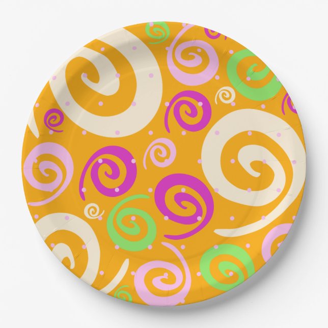 Funky background, plate (Front)