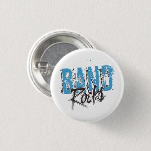 Funky Band Rocks Button