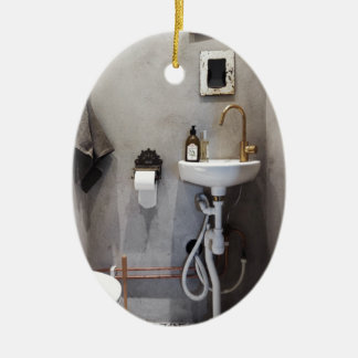 Funky Bathroom Ceramic Ornament