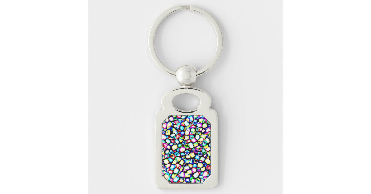 Funky Beads Keychain | Zazzle