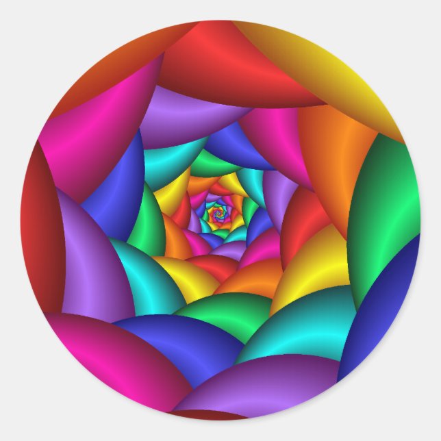 Funky Beats Classic Round Sticker (Front)