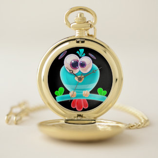 Funky Birdie Pocket Watch