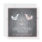 Funky Birds Modern Chalkboard Couples Baby Shower
