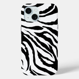Funky Black and White Zebra Print Phone Case
