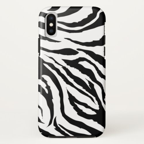 Funky Black and White Zebra Print  Phone Case