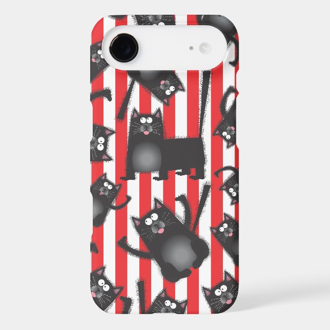 Funky Black Cats iPhone cover case (Back)