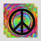 Funky Black Peace Sign (Front/Back)