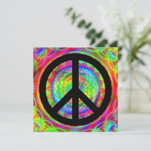 Funky Black Peace Sign (Standing Front)