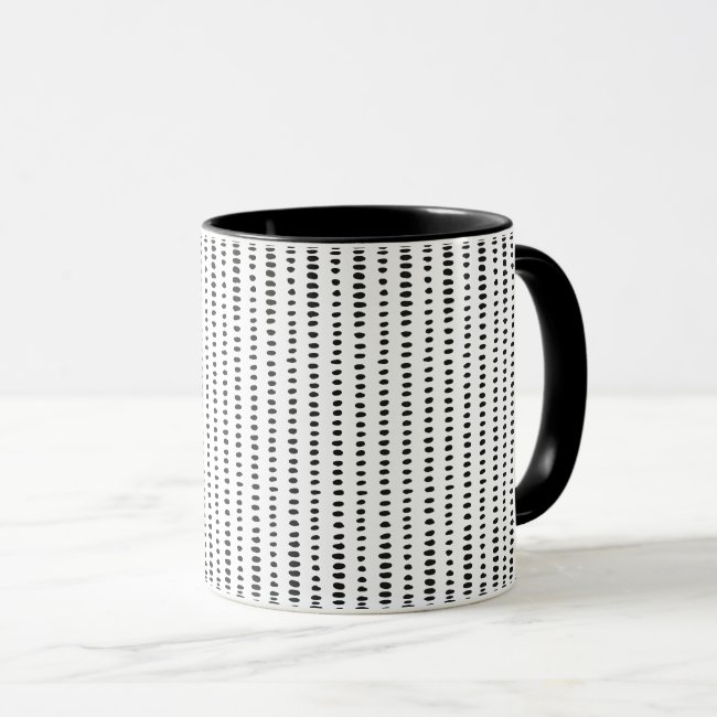 Funky, Black & White Abstract Pattern Mug