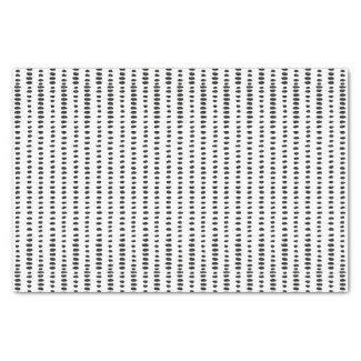 Funky, Black & White Abstract Pattern Tissue Paper