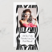 Funky Black/White Zebra Monogram (Front/Back)