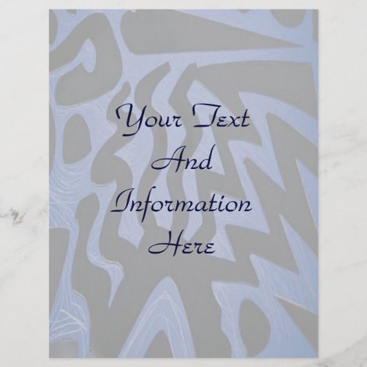 Funky Blue Letterhead (Front)