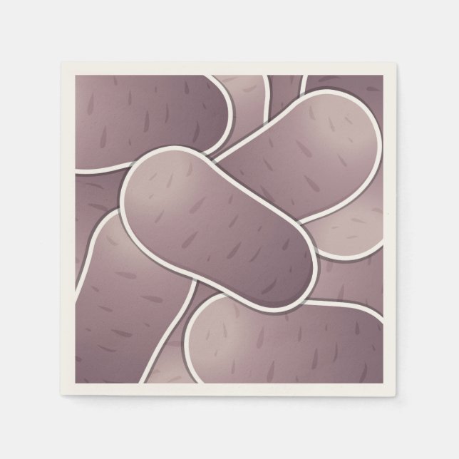 Funky blue potato napkins (Front)