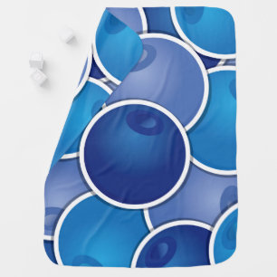 Funky blueberry baby blanket