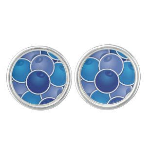 Funky blueberry cufflinks