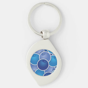 Funky blueberry keychain