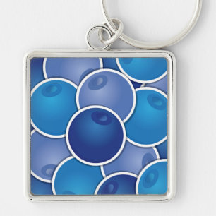 Funky blueberry keychain