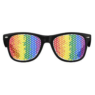 Funky Boho Abstract Gay Rainbow Mosaic Pride Flag Kids Sunglasses