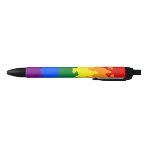 Funky Boho Abstract Gay Rainbow Mosaic Pride Flag Pen