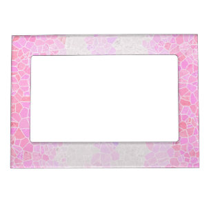 Funky Boho Abstract Mosaic Pomosexual Pride Flag Magnetic Frame