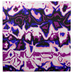 Funky Boho Retro Marbled Stripes Genderfluid Pride Cloth Napkin