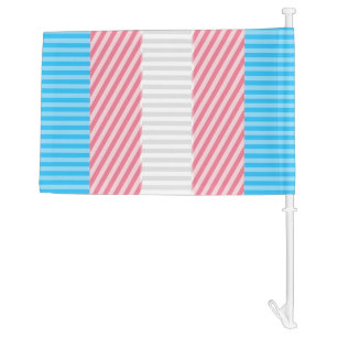 Funky Boho Stripe Abstract Transgender Pride Flag