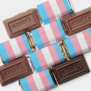 Funky Boho Stripe Abstract Transgender Pride Flag Hershey's Miniatures