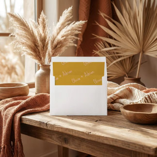 Funky Bold Font Envelope Liner