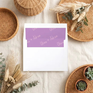 Funky Bold Font Envelope Liner