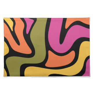 Funky bold placemats