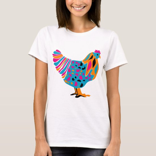 Funky Bright Chicken T-Shirt